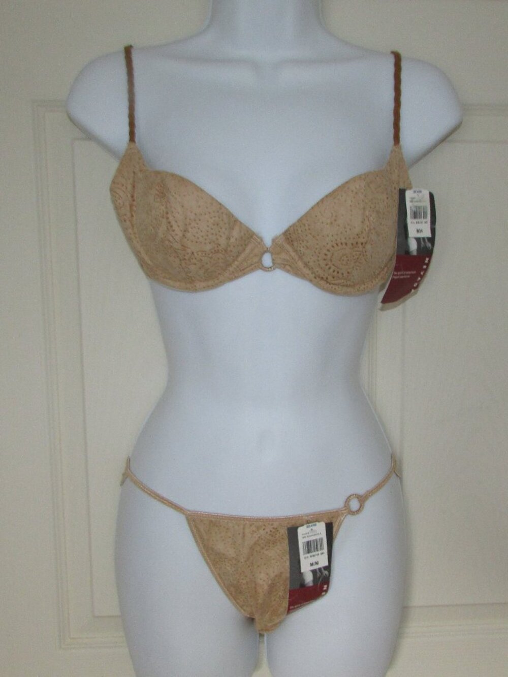 NEVADA Western Themed Faux Suede Bra & Panties Set